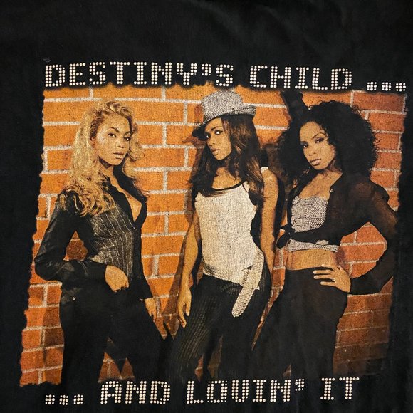 Destiny's Child Beyonce Vintage Fan Club 2005 World Tour T-Shirt Black XL - Picture 2 of 4